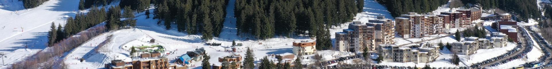 Prapoutel / Les 7 Laux : vue aérienne sur la station de Prapoutel