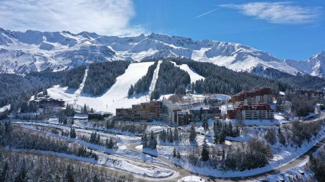 Prapoutel / Les 7 Laux - Uitzicht op het skigebied van Prapoutel en het begin van de skiliften